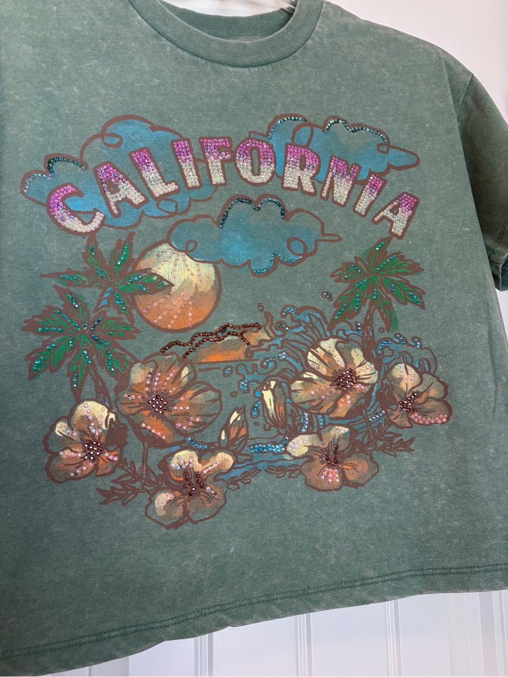 California Graphic Short Sleeve Tee - Green